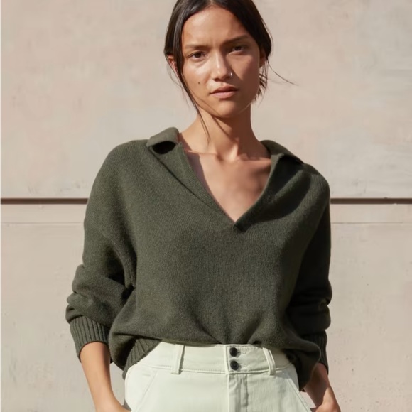 Everlane Tops - Everlane Cashmere Sweater Polo